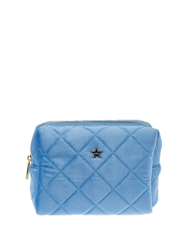 Velvet Square Make-Up Pouch S, Ibiza Blue