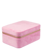 Velvet Jewellery Box, Bubblegum Pink