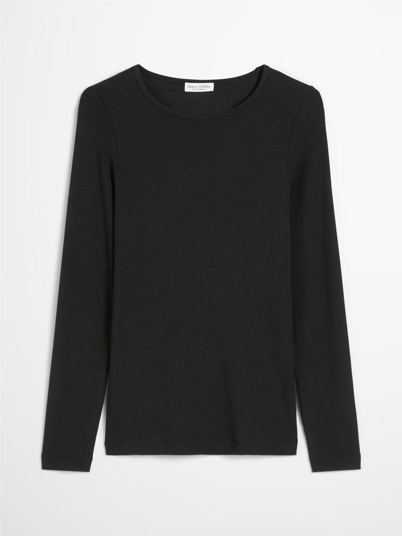 T-shirt, long sleeve, Black