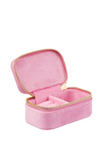 Velvet Jewellery Box Micro, Bubblegum Pink