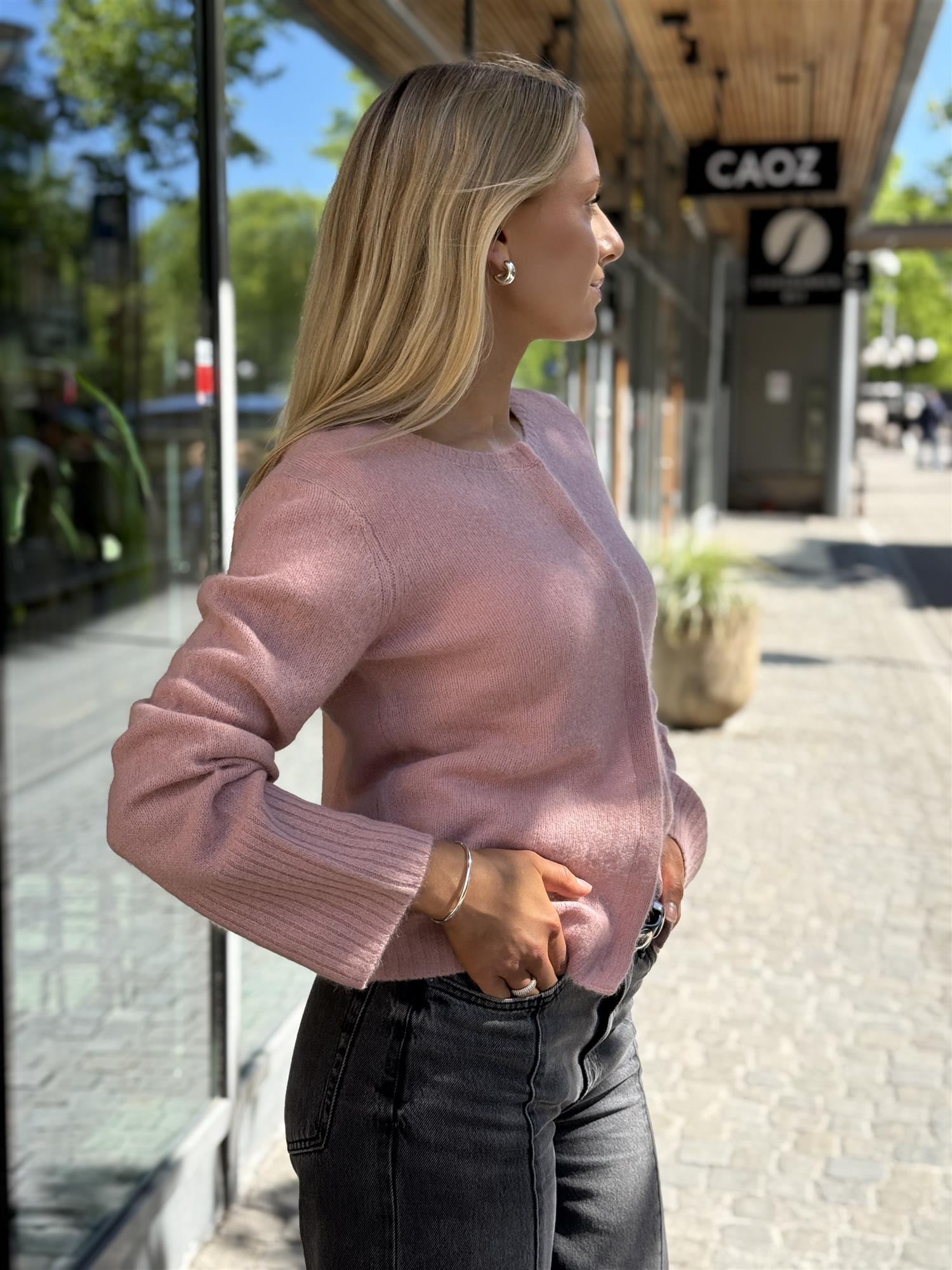 DUNA Cardigan, Clay/ Rosa