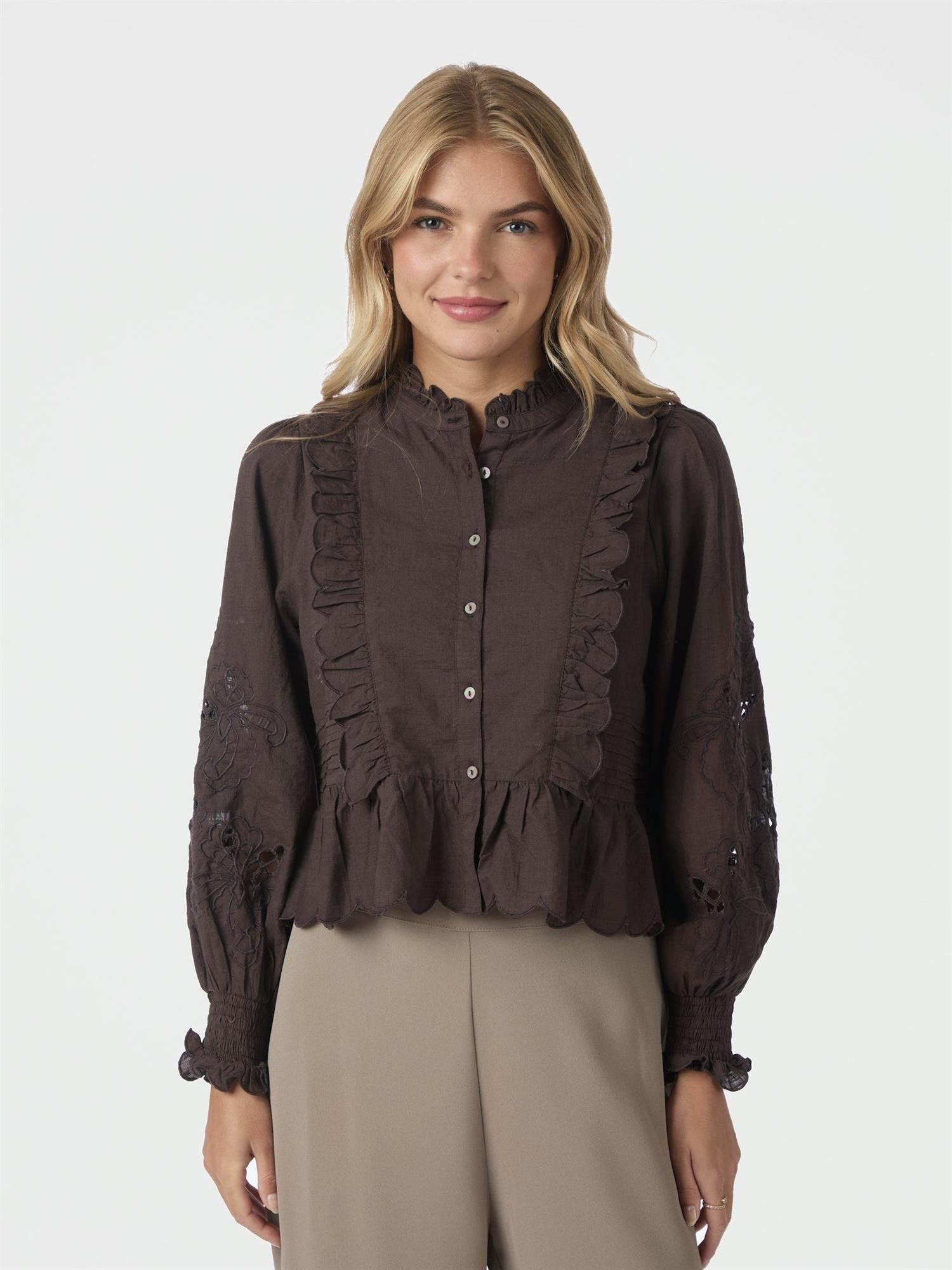 Petrine Embroidery Blouse