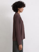Jersey blouse, Black Cherry