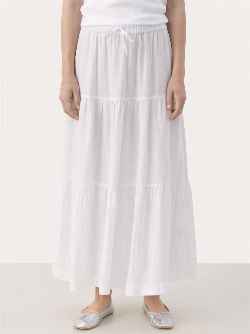 Getia PW Skirt, Bright White
