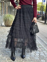 Tyllskjørt kapper, Black