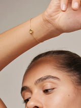 Bracelet Organic Clover, Gull