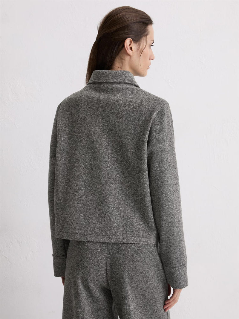Jersey shirt jacket