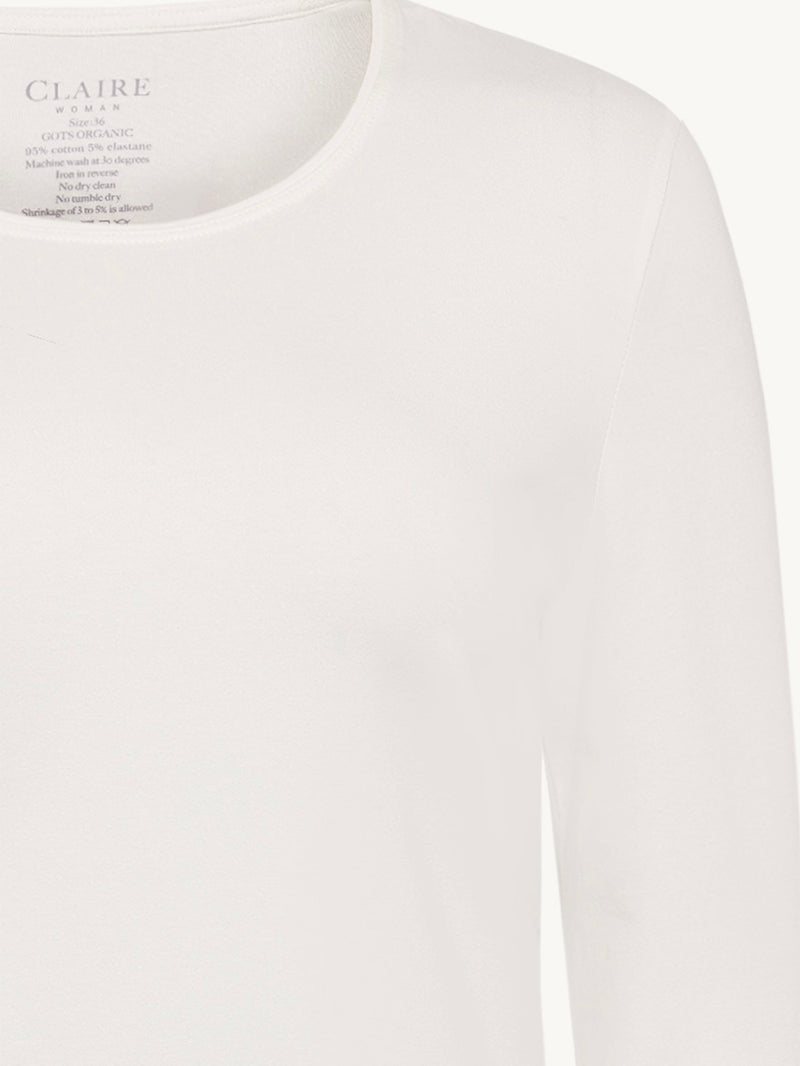 Amy - T-shirt, Ivory