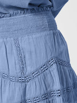 Robby S Voile Skirt, Smoke Blue