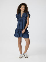 Jayla Denim Top, Blue