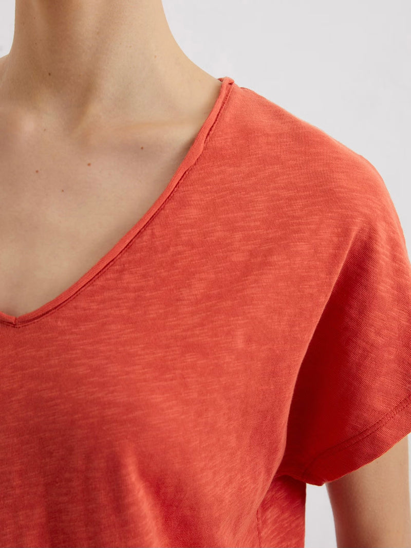T-shirt, v-neck, short sleeve