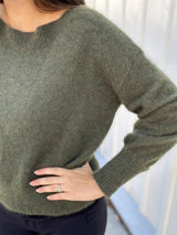 MALOU Pullover, Army melange
