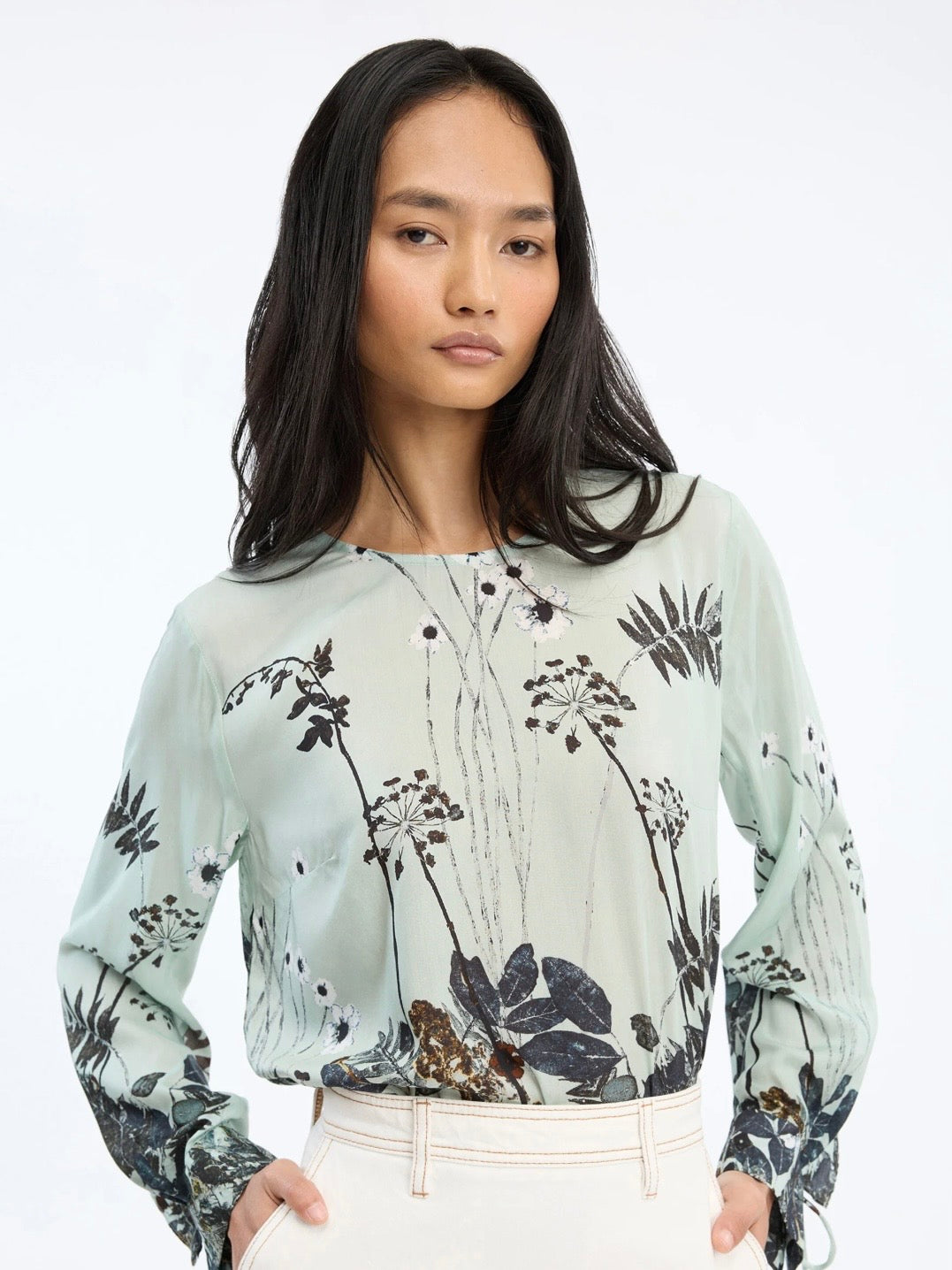 Basilia Blouse, Mint