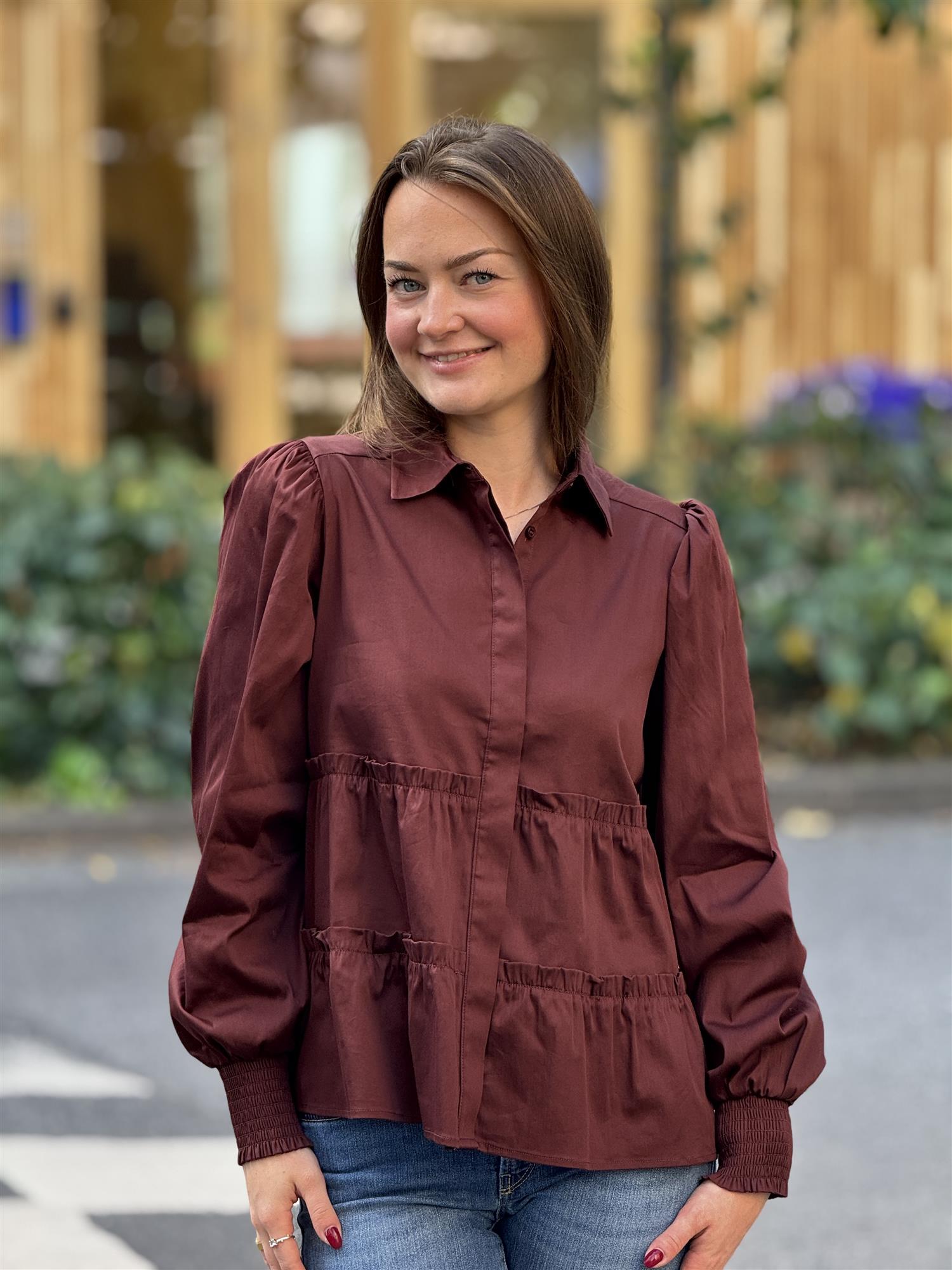 Betty Shirt, Burgunder