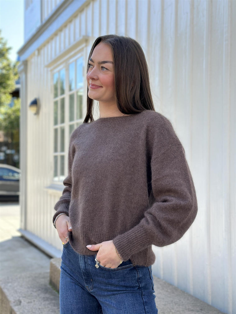 MALOU Pullover, Chocolate Melange