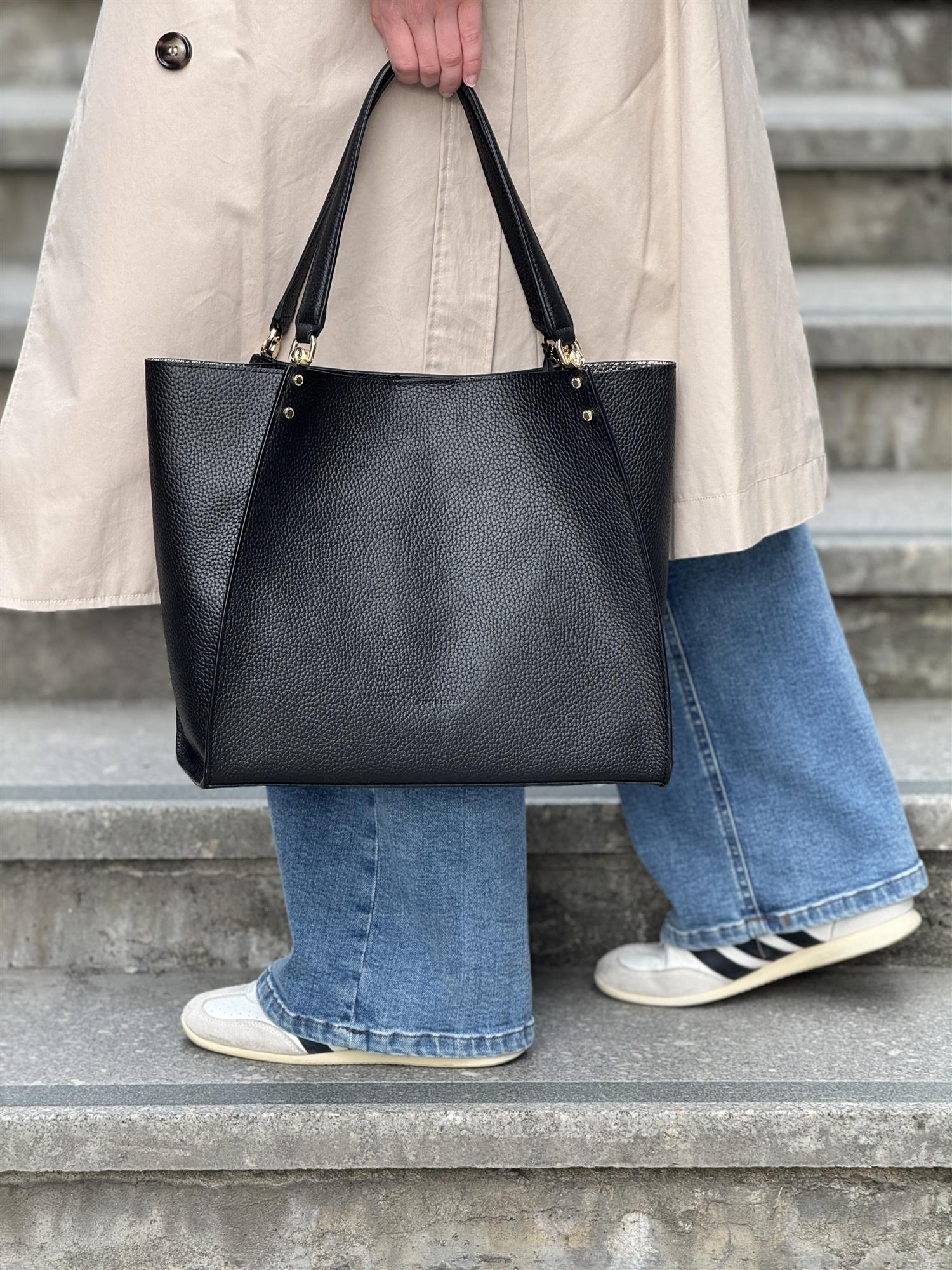 Hebdo shoppingbag Large, Black