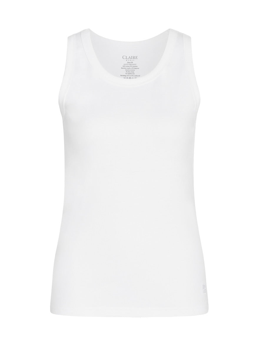 CW Avery Singlet, White