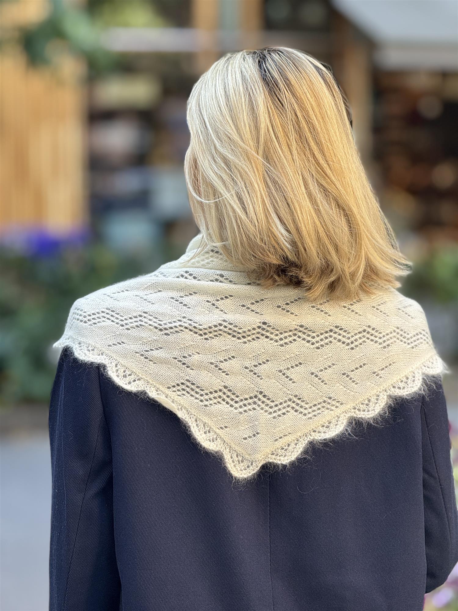 Opany Triangle Scarf, White