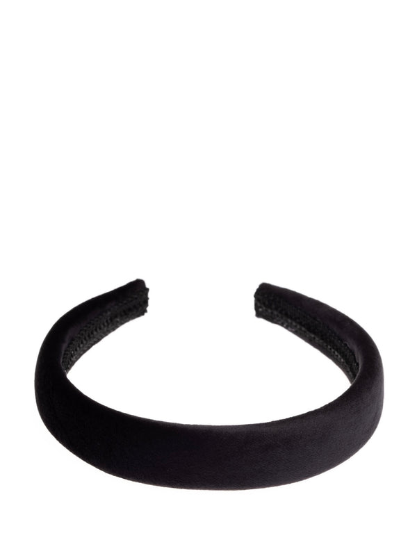 Velvet Hair Band Broad, Black