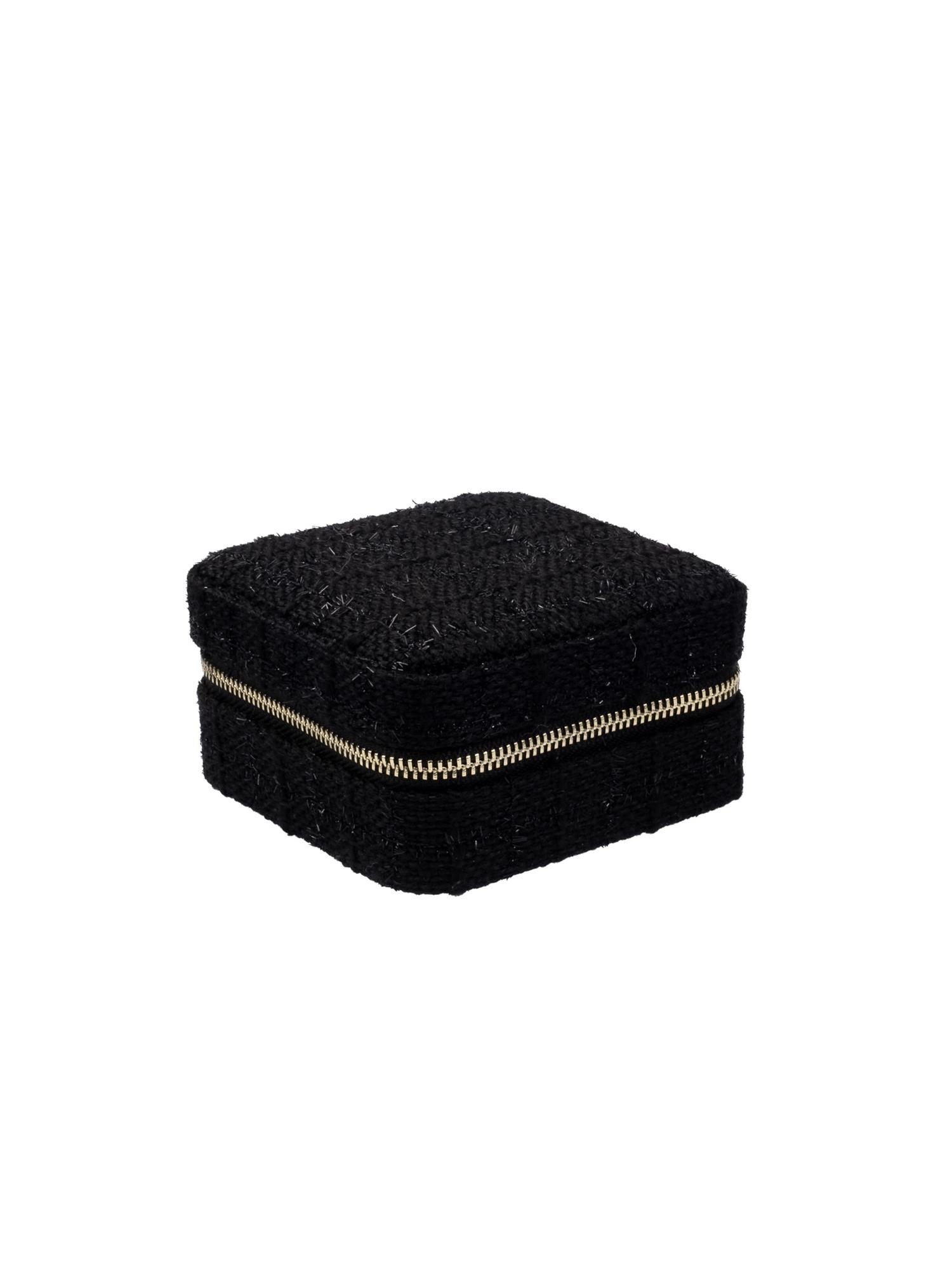 Tweed Jewellery Box Mini, Black
