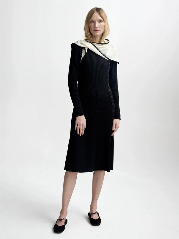 Mima Merino Dress, Black
