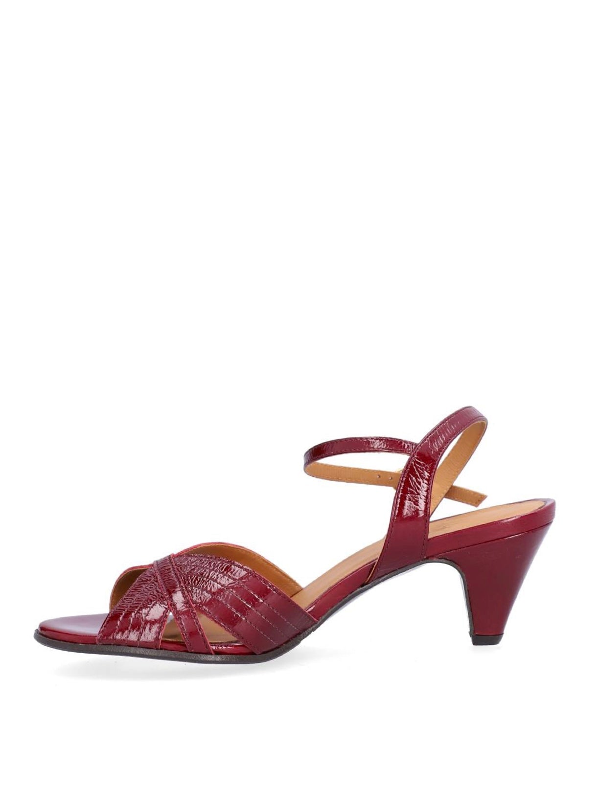 Heeled Sandals, Rubino Naplack 268