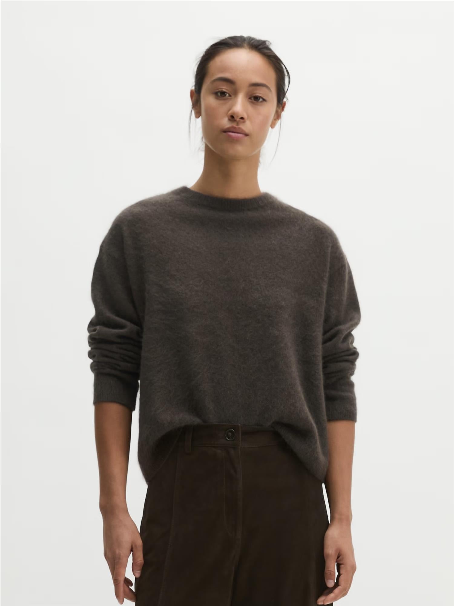 Pullover, Round neck, Coal Grey