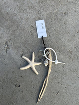 Bag Charm, Beige Starfish