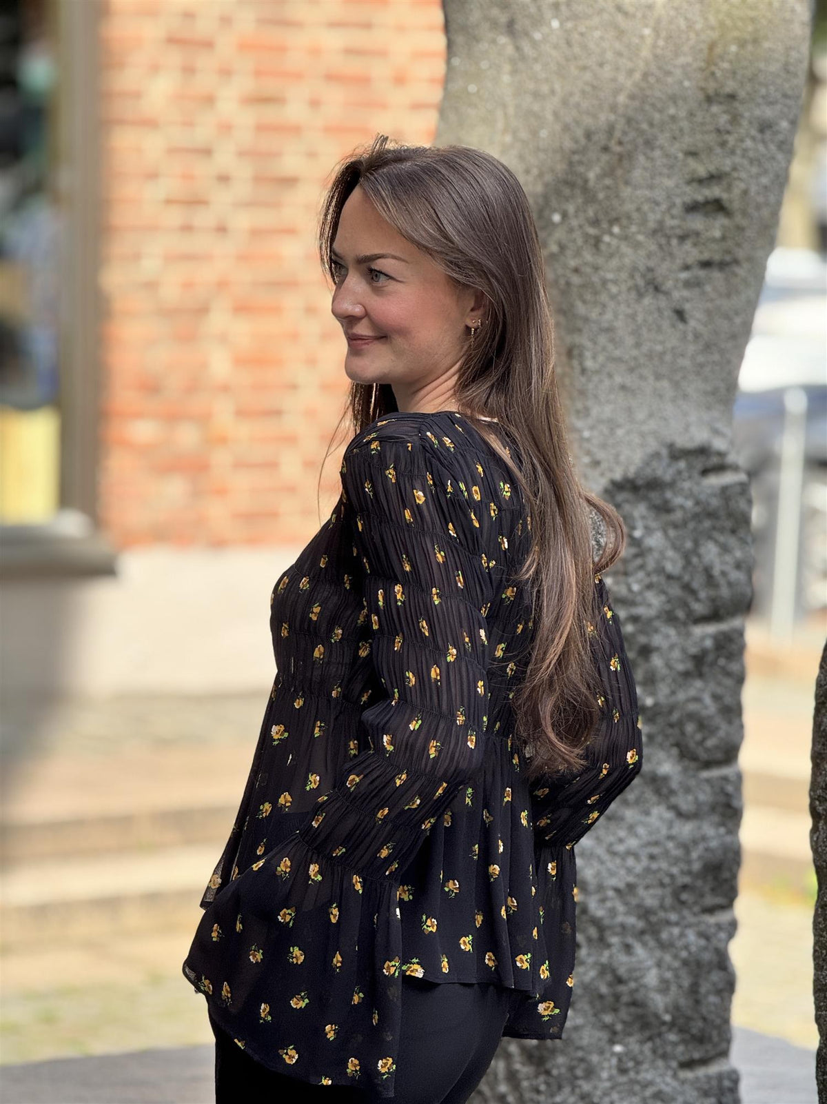Georgette Smocking Top