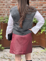 Wook IW Short Skirt, Burgunder