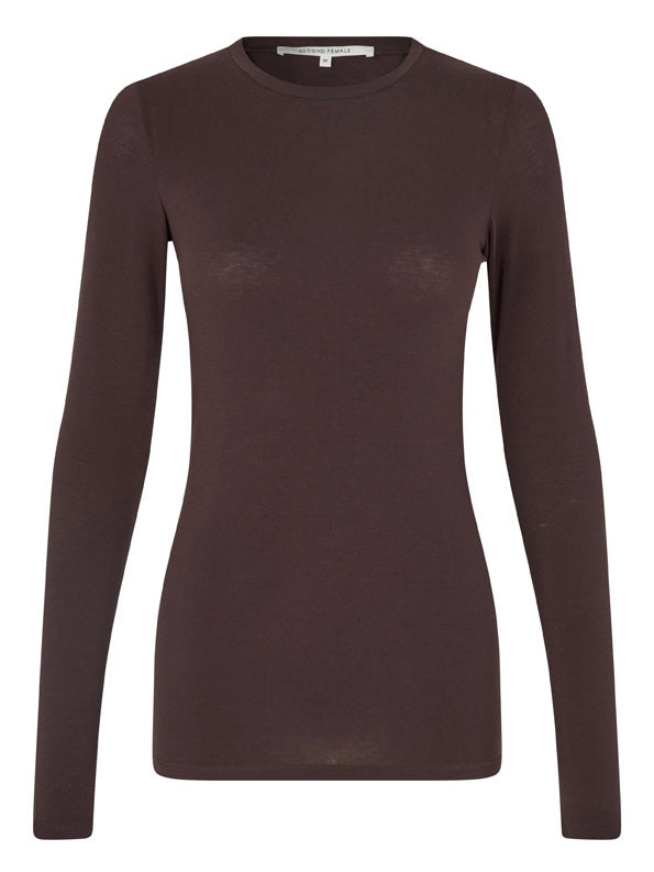 Matima O-Neck Tee, Brown