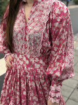 Cotton Slub Mini Dress, Poppy Meadow