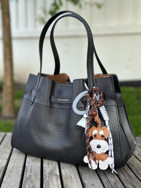 Bag Charm, Camel Schnauzer