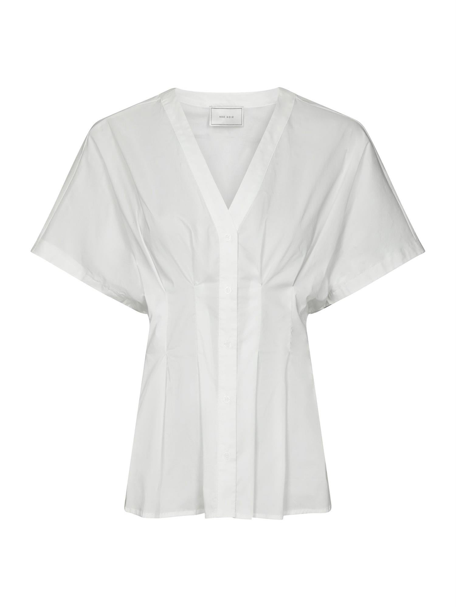 Adamma Poplin Blouse, White