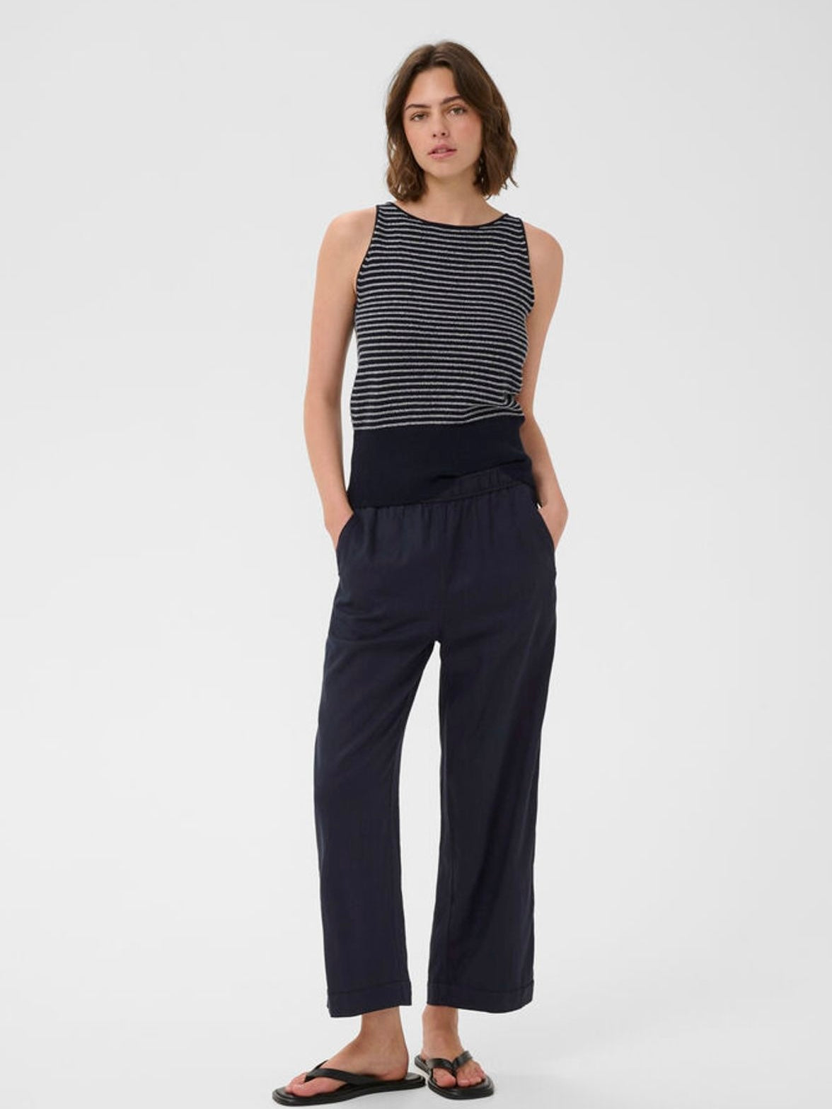 Rimone IW Driza Culotte Pants, Dark Blue