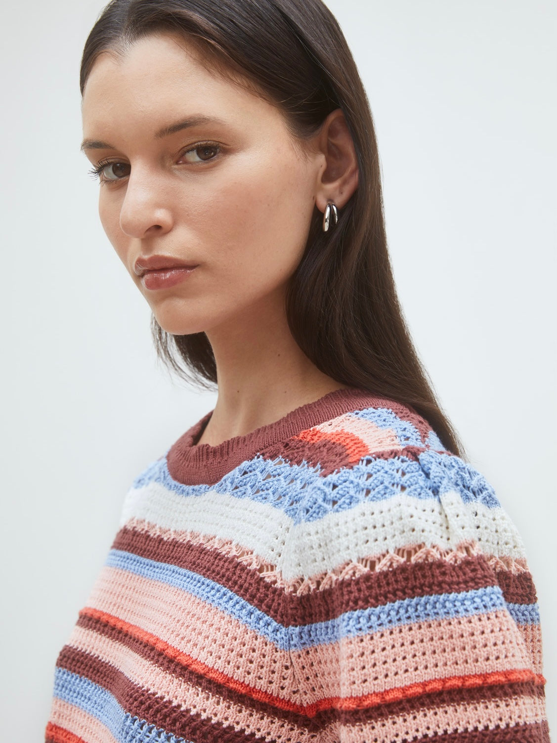 Panaca Knit Blouse, Striped