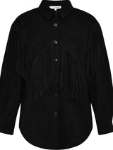 Suede Fringe Shirt
