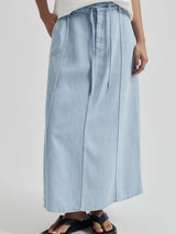 Irvin Denim Skirt, Light Blue Denim
