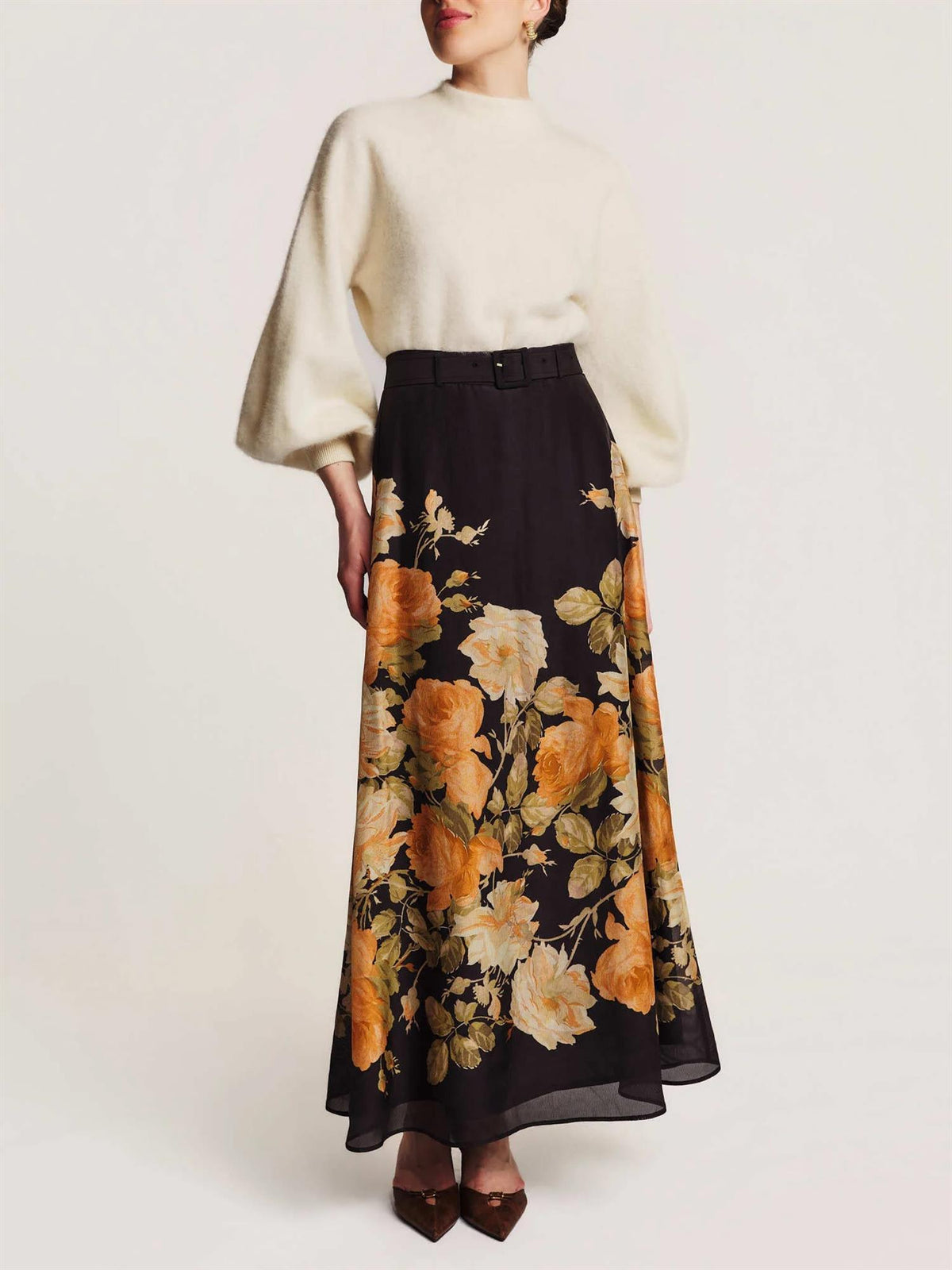 Organza Skirt, Midnight Field