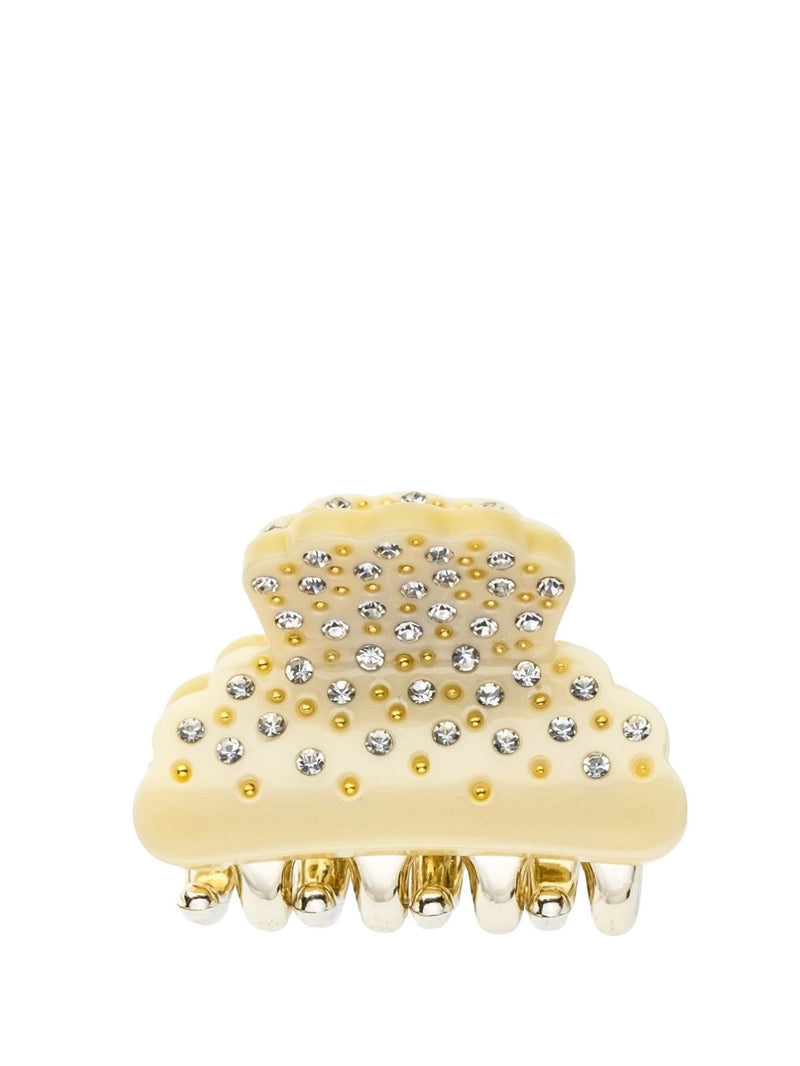 Crystal Hair Claw Small, Pale Yellow