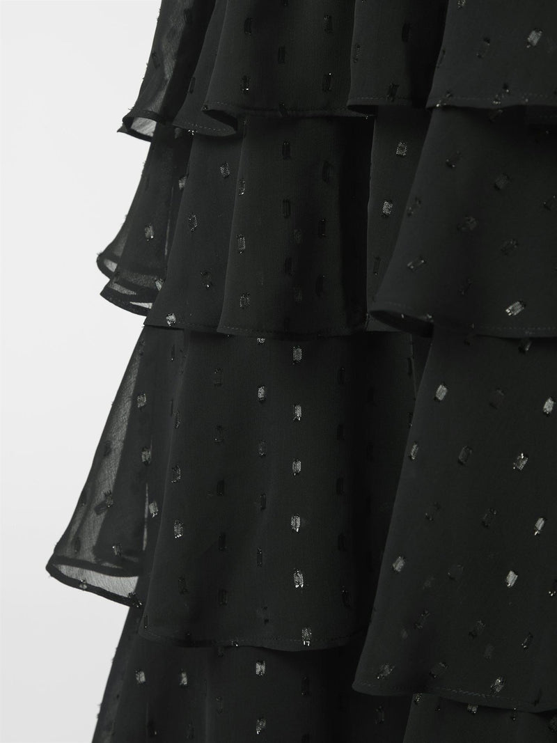 Marli Glitz Dress, Black