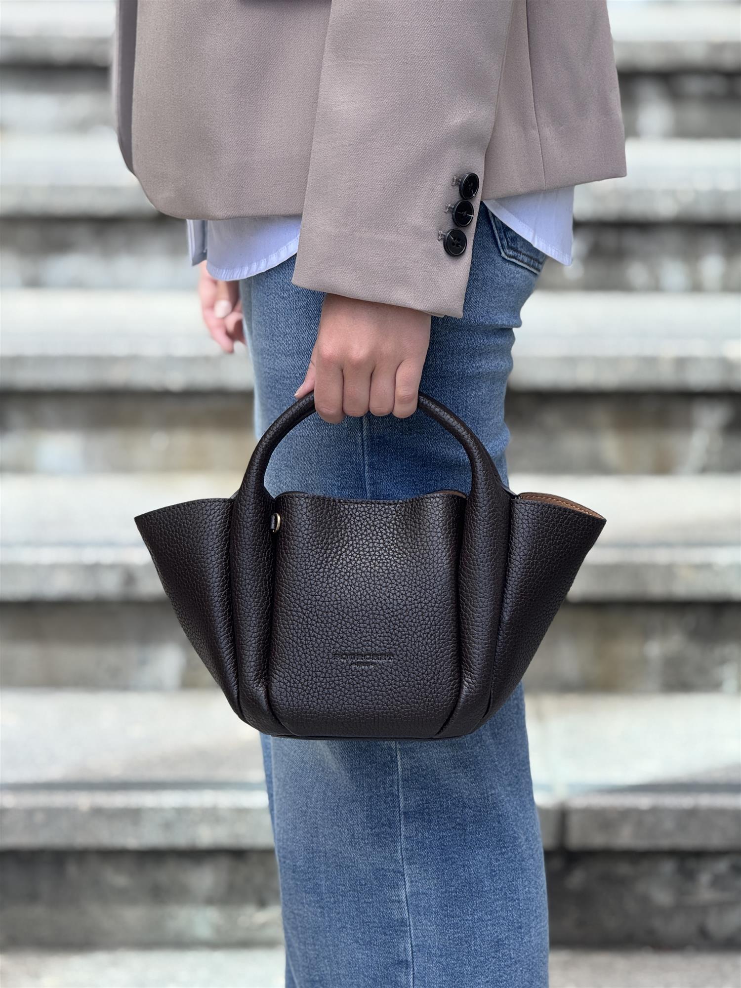 Citrouille small, crossbody, Marron