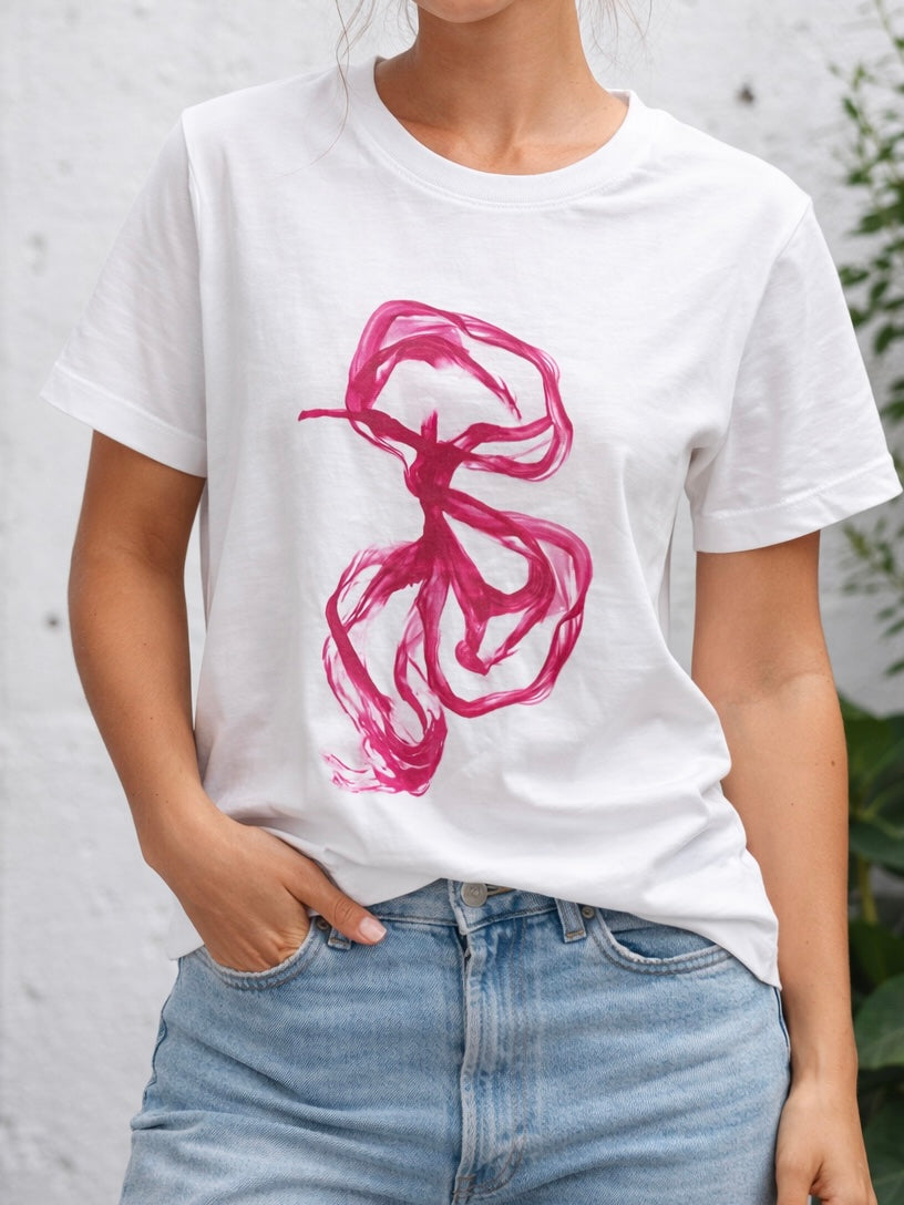 Amani T-shirt, Coral