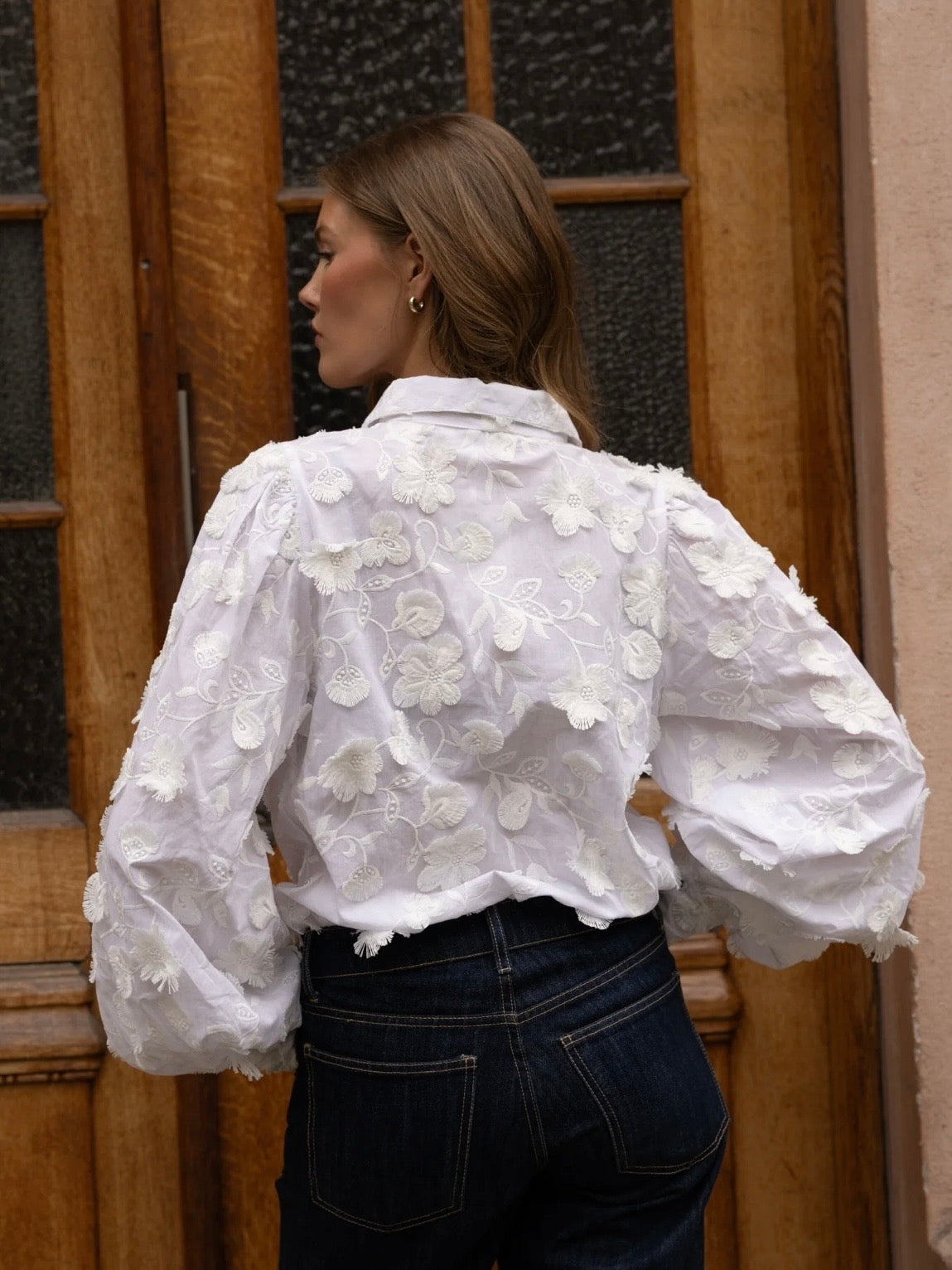 Anaya Shirt, Ivory Atelier