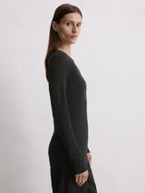 T-shirt, long sleeve, Black
