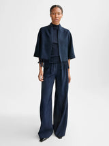 Keyla Lambswool Jacket, Navy