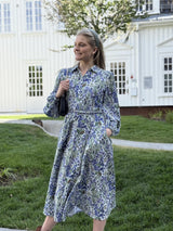 Linen Shirt Dress, Flora