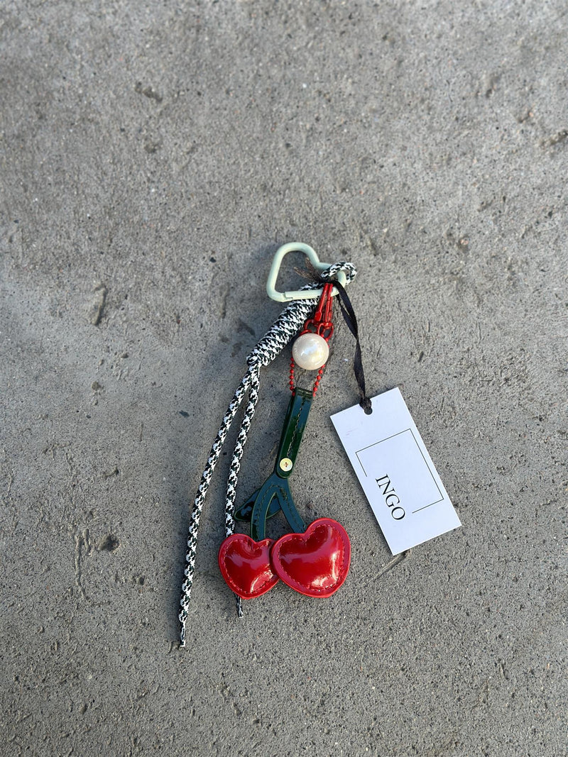Bag Charm, Red Cherry