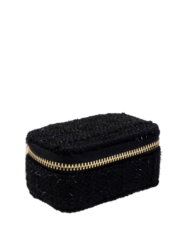 Tweed Jewellery Box Micro, Black