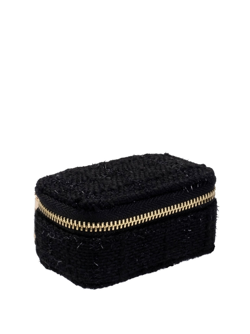 Tweed Jewellery Box Micro, Black